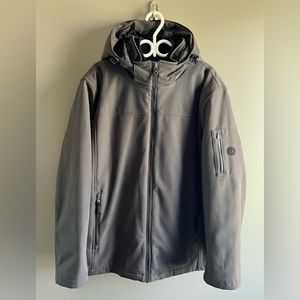 Calvin Klein Men-Two in one winter coat jacket hoodie XL- hard and soft shell